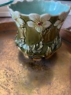 Wessel Bonn Art Nouveau vintage Majolica bloempot, Antiek en Kunst, Ophalen of Verzenden