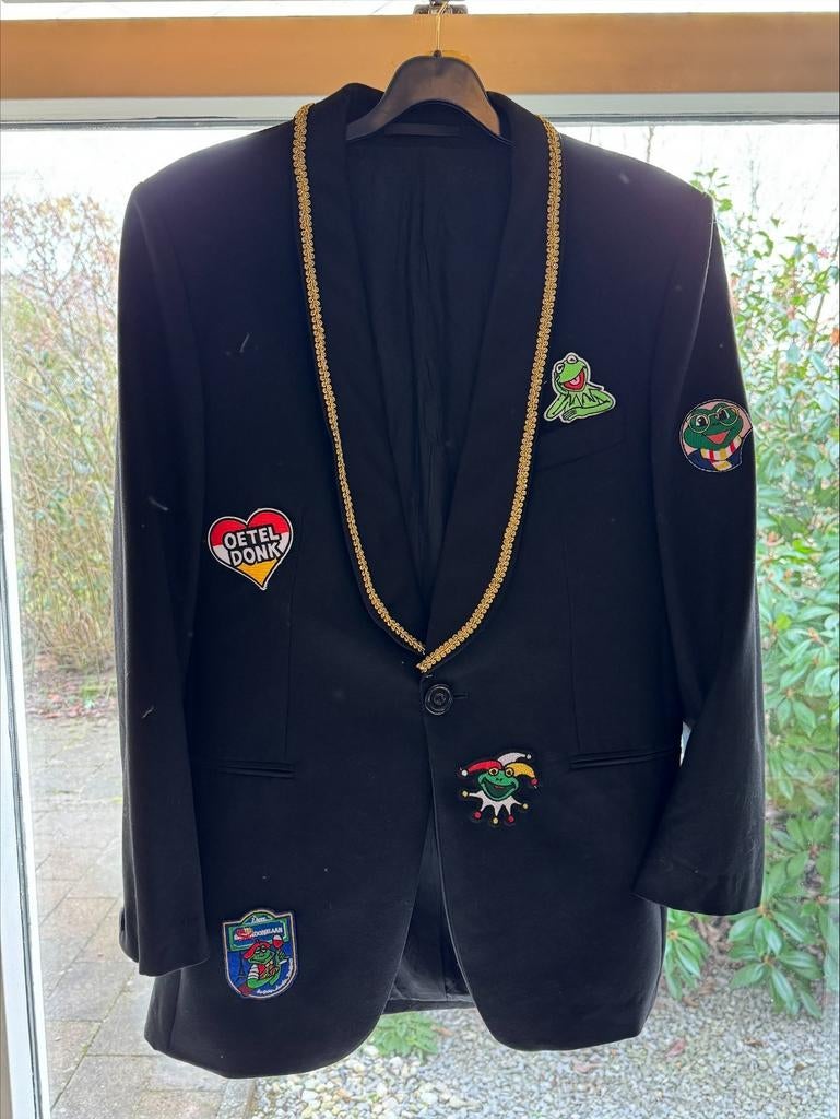 Oeteldonk carnavalsjasje Heren M/L, Kleding | Heren, Carnavalskleding en Feestkleding, Ophalen of Verzenden, Zo goed als nieuw