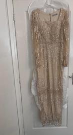 Abiye/avondjurk, Maat 38/40 (M), Beige, Ophalen of Verzenden, Zo goed als nieuw
