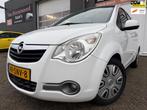 Opel Agila 1.0 Edition 5 drs met airco en navigatie en bluet, Euro 5, Stof, Gebruikt, Zwart