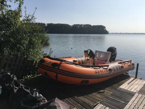 Te koop Mooie Oranje Lodestar 420 Trimaran, Watersport en Boten, Rubberboten, Zo goed als nieuw, Overige merken, Overige materialen