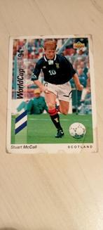 1993  stuart mc call  186  scotland   Upper Deck World Cup, Verzamelen, Gebruikt, Ophalen of Verzenden, Poster, Plaatje of Sticker