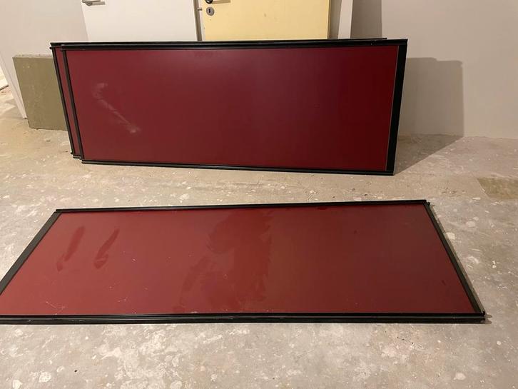 3 Schuifdeuren 83x222cm + Rails (inkorten), Doe-het-zelf en Verbouw, Deuren en Horren, Gebruikt, Binnendeur, 215 cm of meer, 80 tot 100 cm
