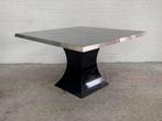 Tafel Willy Rizzo Belgo Chrom Hollywood Regency stijl 80s., Ophalen of Verzenden