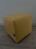Geel Heutink krukje - 25cm, Huis en Inrichting, Ophalen, Gebruikt, Vierkant, Minder dan 50 cm