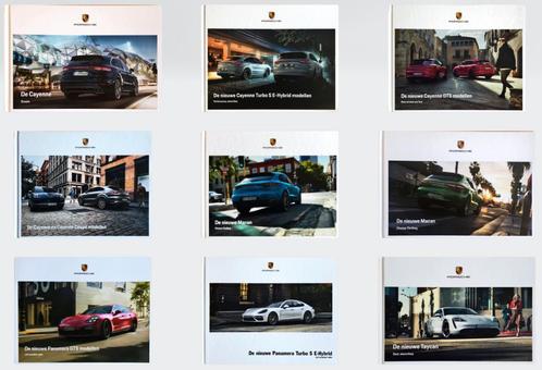 9 x Porsche Taycan Panamera Macan Cayenne brochures NL, Boeken, Auto's | Folders en Tijdschriften, Zo goed als nieuw, Porsche