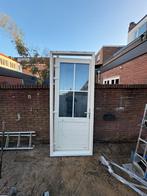 Kunststof kozijn met deur, Doe-het-zelf en Verbouw, Kozijnen en Schuifpuien, Kunststof, Gebruikt, Deurkozijn, Inclusief glas
