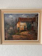 Neuhof schilderij limburgs boerderij., Antiek en Kunst, Ophalen of Verzenden