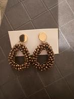 Nieuwe glinsterende bruine oorbellen, Overige materialen, Hangers, Bruin, Nieuw