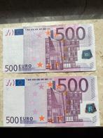 2 biljetten van € 500 / 500 euro 2002 in mooie kwaliteit, Ophalen of Verzenden, Overige landen, 500 euro, Setje
