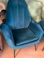 Twee blauwe fauteuils van Loods 5, Ophalen, Zo goed als nieuw, Stof, 75 tot 100 cm