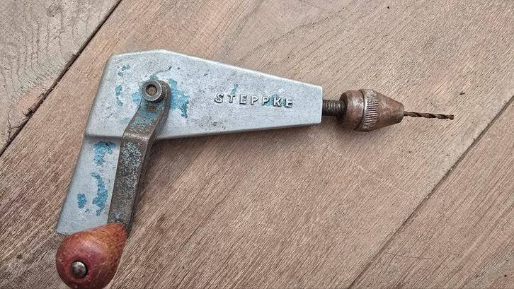 Originele Steppke hoek-handboor ca. 1930-1950, Antiek en Kunst, Antiek | Gereedschap en Instrumenten, Ophalen of Verzenden