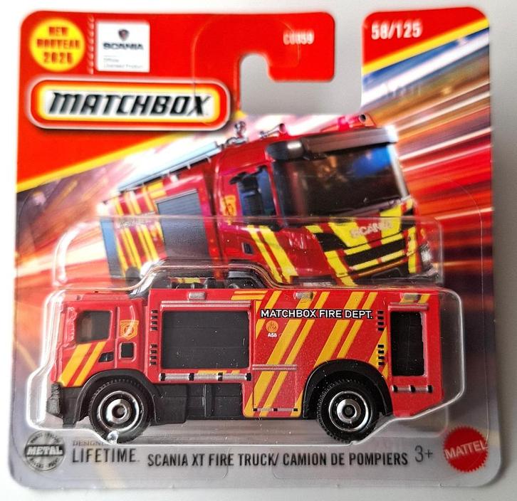 Matchbox Scania XT Fire Truck, Hobby en Vrije tijd, Modelauto's | Overige schalen, Nieuw, Auto, Ophalen