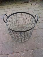 Metalen ronde mand 35 cm doorsnede 27 cm hoog, Tuin en Terras, Gaas en Draad, Ophalen of Verzenden, Gebruikt, Minder dan 10 meter