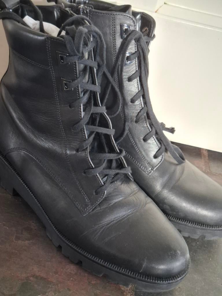 Gabor enkellaarsje bikerboots maat 8.5 ( 42.5) breedte H, Ophalen, Zo goed als nieuw, Zwart