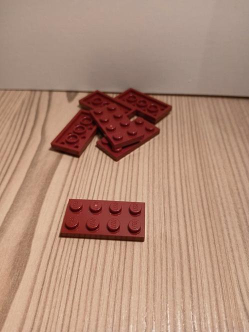 Lego partij: donker rode 4x2 platen, Kinderen en Baby's, Speelgoed | Duplo en Lego, Zo goed als nieuw, Ophalen of Verzenden