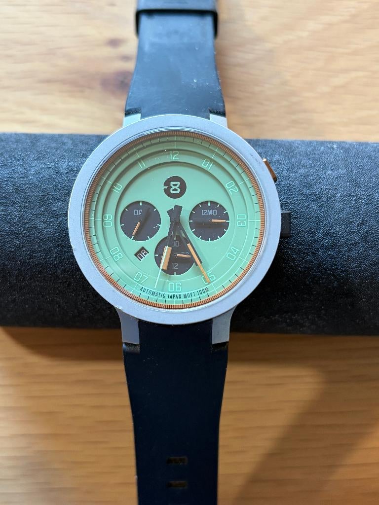 Minus-8 LAYER 24 horloge, Sieraden, Tassen en Uiterlijk, Horloges | Heren, Gebruikt, Staal, Polshorloge, Kunststof