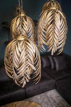 PTMD  Hanglamp Palm Bladeren goud; 8 stuks, nieuw in doos!, Ophalen of Verzenden, Nieuw, Metaal, 75 cm of meer