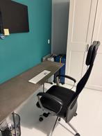 Office chair and desk, Ophalen, Zo goed als nieuw, Zwart, Bureaustoel