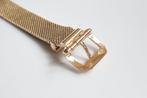 Vintage Gouden Riem Ring | 18 Karaat, Ophalen of Verzenden, Zo goed als nieuw, Dame, Goud