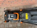 Worx 40V Accu Grasmaaier, Tuin en Terras, Grasmaaiers, Ophalen, Cirkelmaaier, Gebruikt, Accu-grasmaaier