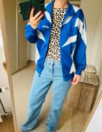 Vintage adidas trainingsjas sport retro jack tracksuit, Maat 38/40 (M), Blauw, Overige typen, Ophalen of Verzenden