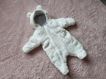 Baby warme winter overall wit maat 50 beschikbaar voor biedingen