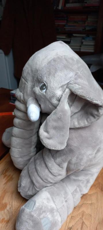 Grote grijze olifant kop/kont 65 cm jungle beschikbaar voor biedingen