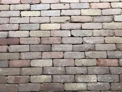 100 m2 oud gebakken 7 duimer dik formaat klinker dikformaat, Tuin en Terras, Tegels en Klinkers, Gebruikt, Klinkers, Keramiek
