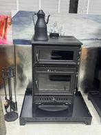 OpenHaard Met Oven–Houtkachels–Gietijzer Haardkachel-Zwart, Huis en Inrichting, Ophalen of Verzenden, Vrijstaand, Hout, Nieuw