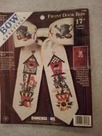 Borduurpatroon bow greetings, Ophalen of Verzenden, Gebruikt, Handborduren, Patroon