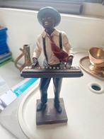 Jazz Muzikant Beeld - Vintage Decoratie Piano Speler Kunstwe, Ophalen of Verzenden