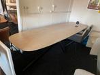 Tafel blank licht eiken 300x100 deens ovaal matrixpoot, Ophalen, 100 tot 150 cm, Vijf personen of meer, Ovaal