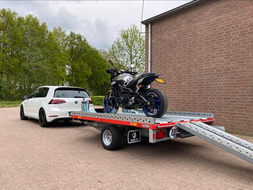 Motor trailer / motor aanhanger te huur Noord-Brabant, Diensten en Vakmensen, Verhuur | Auto en Motor, Aanhangwagen
