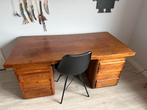 Massief Houten Bureau, Huis en Inrichting, Bureaus, Ophalen, Gebruikt, Bureau