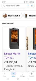 Nestor Martin TQH13 draaibare houtkachel, Ophalen, Zo goed als nieuw, Hout, Houtkachel
