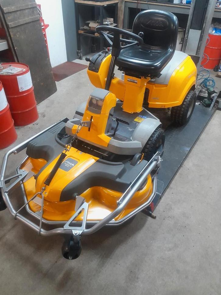 Stiga Park 740 PWX 4WD, Tuin en Terras, Zitmaaiers, Gebruikt, 90 tot 120 cm, Elektrische starter, Mulchfunctie, Ophalen of Verzenden