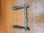 Antieke deurklink. Messing en hout., Doe-het-zelf en Verbouw, Hang- en Sluitwerk, Ophalen of Verzenden, Gebruikt, Koper of Messing