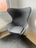 Egg chair grijs, Huis en Inrichting, Ophalen, 75 tot 100 cm, Zo goed als nieuw, Stof