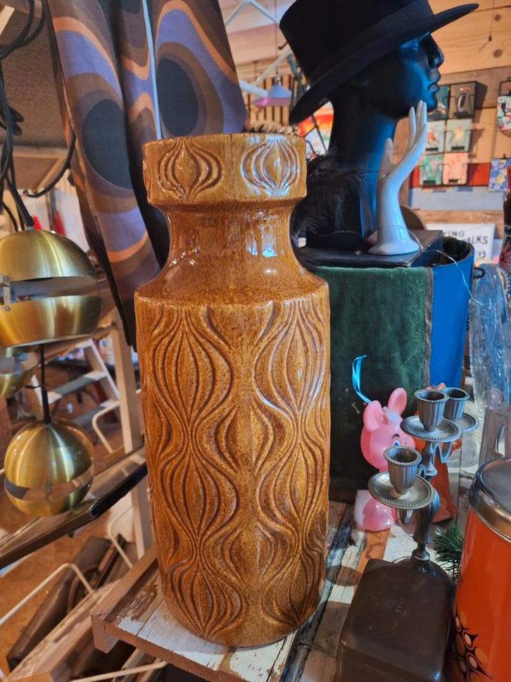 Vintage Scheurich Keramik vloervaas - West-Duitsland, Huis en Inrichting, Woonaccessoires | Vazen, Gebruikt, Overige kleuren, 50 tot 75 cm