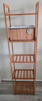 Badkamer rekje van bamboe, Huis en Inrichting, Badkamer | Badkamermeubels, Ophalen, Minder dan 50 cm, Gebruikt, Overige typen