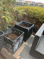 Plantenpotten, Overige materialen, Minder dan 60 cm, Vierkant, Ophalen of Verzenden