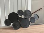 Wanddecoratie zwarte cirkels, Huis en Inrichting, Woonaccessoires | Wanddecoraties, Ophalen, Zo goed als nieuw