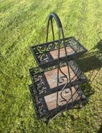 Vintage Brocante IJzeren Etagère - 3 Lagen, Ophalen, Gebruikt