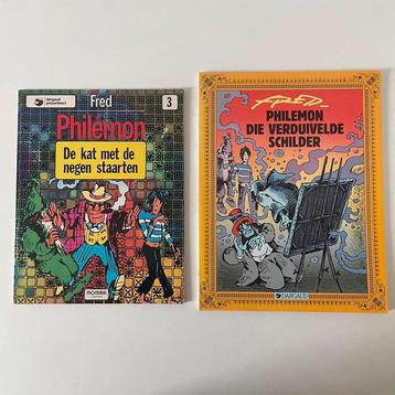 Philemon strips, kat met 9 staarten en verduivelde Schilder beschikbaar voor biedingen