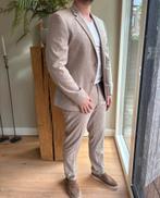 Beige pak mt 54 voor bijv bruiloft, Ophalen of Verzenden, Zo goed als nieuw, Overige kleuren, Trouwpak