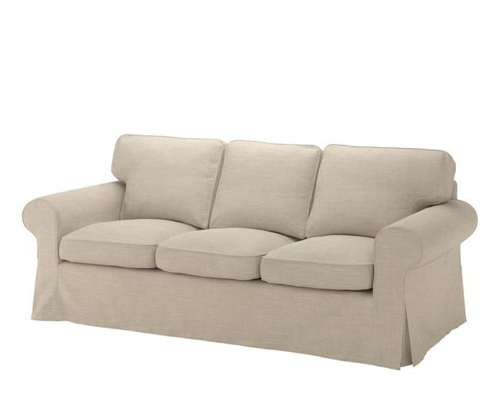 Ektorp IKEA 3-zitsbank te koop (2x), Huis en Inrichting, Banken | Bankstellen, Gebruikt, Driepersoons, 200 tot 250 cm, 75 tot 100 cm