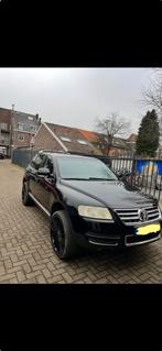 Volkswagen Touareg 3.2 V6 162KW 4MOTION AUT 2004 Zwart, Auto's, Volkswagen, Automaat, 3189 cc, Zwart, Origineel Nederlands