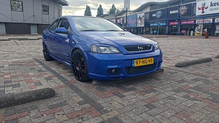 Opel Astra Bertone 2.0T Coupe 2001 Blauw Irmscher Liefhebber, Auto's, Opel, Particulier, Astra, ABS, Airbags, Airconditioning