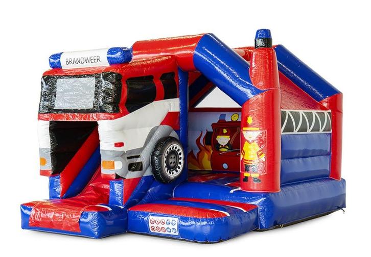 Te koop Springkussen Slide Combo Brandweer, Hobby en Vrije tijd, Feestartikelen | Verhuur, Nieuw, Overige, Ophalen
